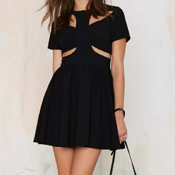 Nasty Gal Dresses & Skirts - Nasty Gal Cut Out Sexy Skater Dress Large